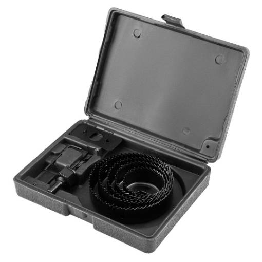 Wood hole cuttters with adapter 51 - 102 mm, set 8 pcs
