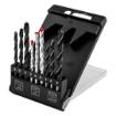 Set of drill bits for metal, wood, brick: 5, 6, 8 mm, 9 pcs