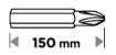 Set of long reversible bits: SL3 /5/7, PH1 /2 /2 /3, PZ1/2/3 x 150 mm, 10 pcs.