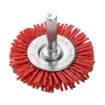 50 mm nylon wheel brush with 6 mm shank