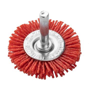 50 mm nylon wheel brush with 6 mm shank