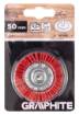50 mm nylon wheel brush with 6 mm shank