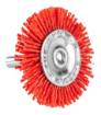 50 mm nylon wheel brush with 6 mm shank
