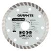 Turbo cutting diamond disc, 150 x 22.22 mm, dry