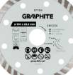 Turbo cutting diamond disc, 150 x 22.22 mm, dry