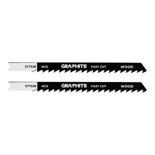 Jigsaw blade, 6 TPI, HSC, U-shaped handle, 2 pcs, rough cutting
