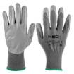 Work gloves, PU-coated polyester, 4131X, size 8 (card)