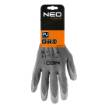 Work gloves, PU-coated polyester, 4131X, size 8 (card)