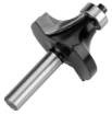 Milling cutter for wood with bearing, decorative, widia, 38.1 x 19mm, shank 8 mm