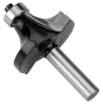Milling cutter for wood with bearing, decorative, widia, 38.1 x 19mm, shank 8 mm