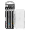 Bit set SL4, PH2, PZ1/2, TX20 x 100 mm, 5 pcs.