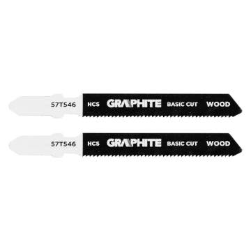 Jigsaw blade, 21 TPI, HSC, T-shaped handle, 2 pcs