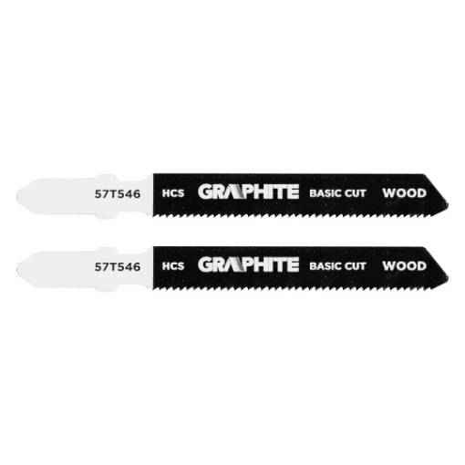 Jigsaw blade, 21 TPI, HSC, T-shaped handle, 2 pcs