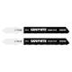 Jigsaw blade, 21 TPI, HSC, T-shaped handle, 2 pcs