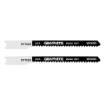 Jigsaw blade, 12 TPI, HCS, U-shaped handle, 2 pcs, curved cut