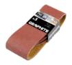 Sanding belts 75 x 457 mm, P80, 3 pcs