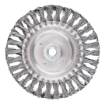 Wire wheel brush 150 mm, twisted wire, steel, M14