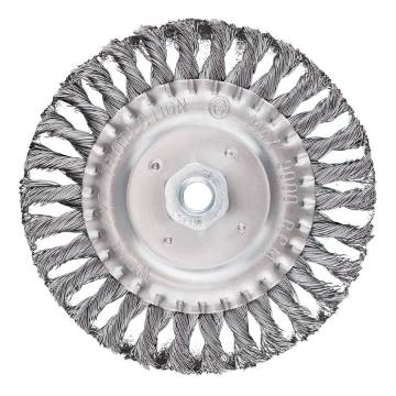 Wire wheel brush 150 mm, twisted wire, steel, M14