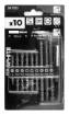 Set of reversible bits SL6, PH1x2, PH2x3, PZ1/2/3, with magnetic holder 60 mm, 10 pcs.
