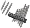Set of reversible bits SL6, PH1x2, PH2x3, PZ1/2/3, with magnetic holder 60 mm, 10 pcs.