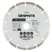 Segmented diamond cutting disc, 180 x 25.4 mm, dry