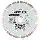 Segmented diamond cutting disc, 180 x 25.4 mm, dry