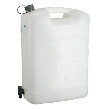 Water can with drain cock, 35 l, polyethylene