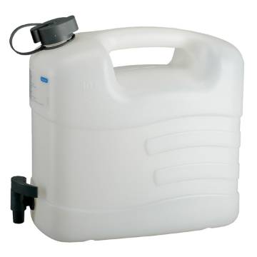 Water can with drain cock, 10 l, polyethylene