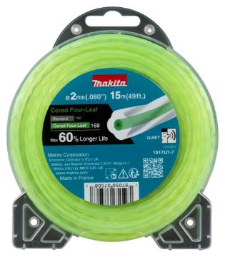 Südamikuga ristikheinakujuline trimmerijõhv 2.0-15M 2,0MM X 15M