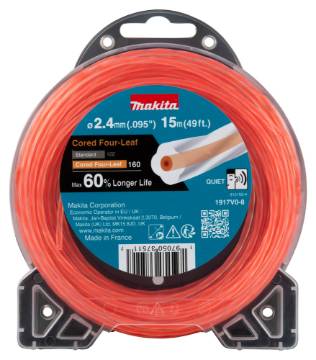 Südamikuga ristikheinakujuline trimmerijõhv 2.4-15M 2,4MM X 15M