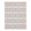 Self-adhesive felt pads, light brown 20x20 mm, 20 pcs.