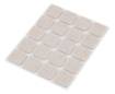 Self-adhesive felt pads, light brown 20x20 mm, 20 pcs.