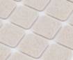 Self-adhesive felt pads, light brown 20x20 mm, 20 pcs.