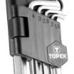 Hex-key set 9pcs, 1.5-10mm CV