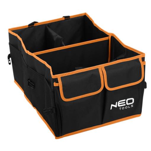 Folding car organiser for the boot