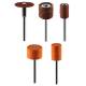 Set of accessories for mini drill, sanding bands, mounted points, sand paper discs, 52 pcs