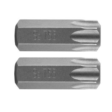Torx bit T55 x 30 mm, S2, 2 pcs