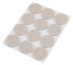 Self-adhesive round felt pads, light brown 28 mm, 12 pcs.