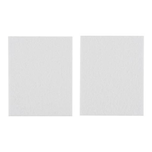 Self-adhesive felt pads, white 80x100mm, 2 pcs.