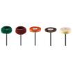 Set of accessories for mini drill, non-woven brushes, felts, 12 pcs
