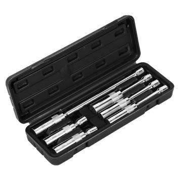 Set of pivot sockets, for spark plugs 6 pcs