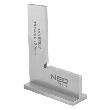 Precision square with base, DIN875/2, 200 x 130 mm