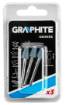 Mounted point 8 x 12 mm, cone, shank 3.2 mm, 3 pcs