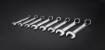 Combination spanners short 8-19 mm, set 8 pcs