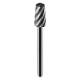 HSS cutter 6.0 mm, bullet, shank 3.2 mm, 2 pcs