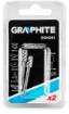 HSS cutter 6.0 mm, bullet, shank 3.2 mm, 2 pcs