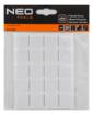 Self-adhesive felt pads, white 20x20 mm, 20 pcs.