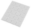 Self-adhesive felt pads, white 20x20 mm, 20 pcs.