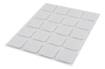 Self-adhesive felt pads, white 20x20 mm, 20 pcs.