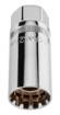 Spline magnetic spark plug socket 21mm, 1/2"